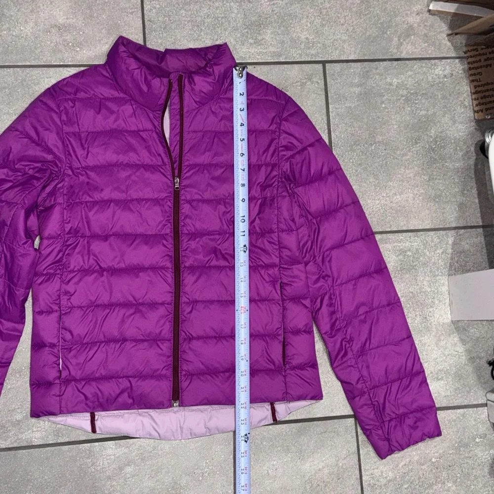 Old Navy Active Puffer Jacket‎ Girls XXL 16 Beetroot Purple Packable Zip Pockets